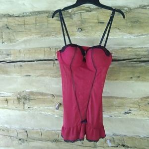 3/$10 Dreamwear Red Underwire Short Nightgown Size XL